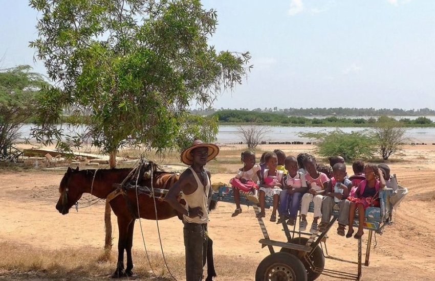 La charrette scolaire pour les élèves-Ndangane-Sénégal