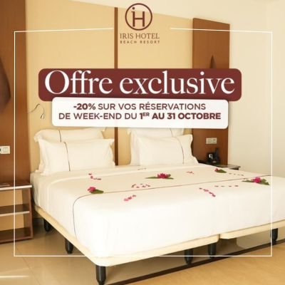 Offre exclusive : -20% sur vos réservations de week-end, du 1er au 31 octobre.