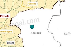 Carte administrative de la région de Fatick