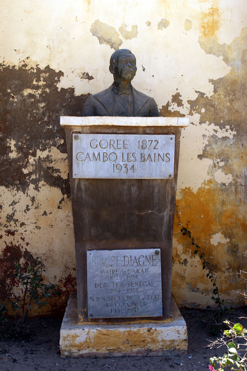 monument de Blaise Diagne à Gorée-Sénégal